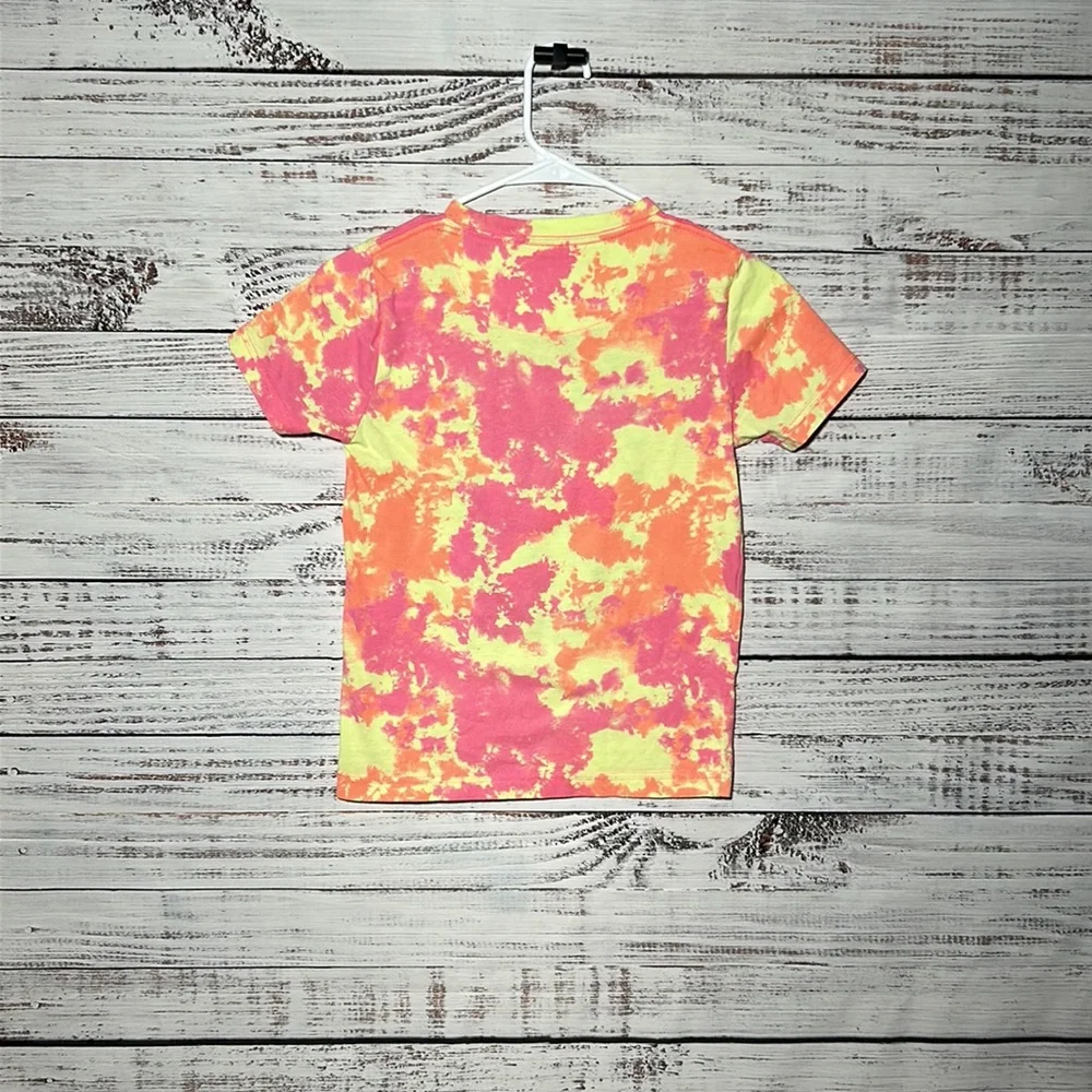Hurley Big Boys Tie Dye Logo Short Sleeve T-Shirt Small